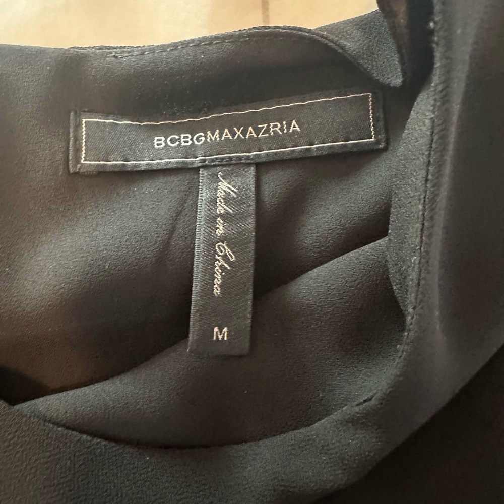 BCBGMaxAzria Black Petal Blouse - Picture 3 of 4